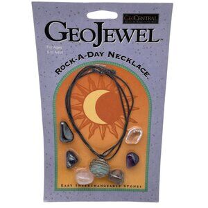 Geo Jewel Rock a Day Necklace Interchangeable Stones NOS